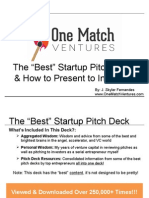 Thebeststartuppitchdeckhowtopresenttoangelsvcs 130706124526 Phpapp01