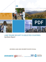 Land Tenure Security in Selected Countries - English - 2014