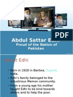 Abdul Sattar Edhi (Proud of Pakistani Nation)