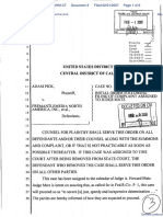 Adam Pick v. Fremantlemedia North America Inc Et Al - Document No. 3