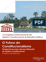 O Fututo Do Constitucionalismo - Caderno de Resumos (2014)