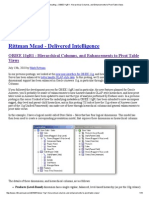 OBIEE 11gR1 - Hierarchical Columns, and Enhancements To Pivot Table Views