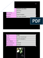 Passaporte Da Leitura - Cátia - 8ºD