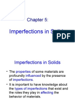 Imperfections in Solids