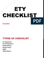 Safety Checklist Training