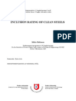 Inclusion Rating of Clean Steels