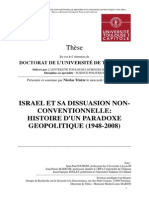 Thèse de Nicolas Ténèze Sur La Stratégie D'israël