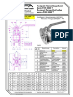 Kompakt Flanschkugelhahn Serie FHK 6666 T Compact Flanged Ball Valve Series FHK 6666 T