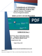 Ejercicio 1 de Transferencia de Calor