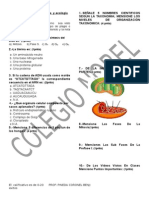 Examen Bimestral de Biología y Ecología