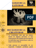 Decálogo de La Creatividad