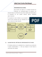 Método de Aproximación de Vogel