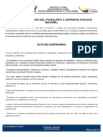 Acta de Compromiso Del Postulante PDF