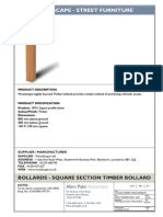 2134-SN01-MT-02 - P1 Thick Square Timber Bollard