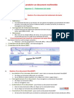 Gestion D'un Document de Traitement de Texte