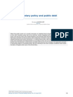 Public Debt and Monetary Policy