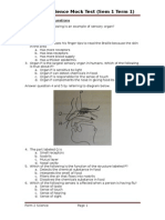 Form 2 Science Mock Test (Sem 1 Term 1)