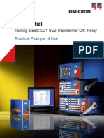 Test Universe Differential Module Application Note Example of Use Transformer ENU