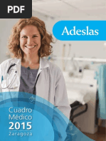 Cuadro Médico Adeslas Zaragoza 2015