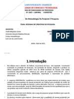 Projecto de Pesquisa-Agroprocessamento