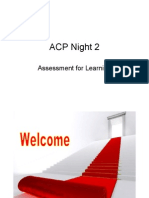 ACP Night 2: Assessment For Learning