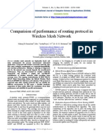 Comparision of Performance of Routing Protocol in Wireless Mesh Network