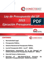 5 Ley Presupuesto 2015 y Directiva - Ejecución