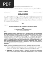 Decreto 1441 Ley Organica Del Turismo 18-11-14