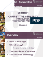 Session 1 Competitive Strategy: The Strategy Process Welcome!