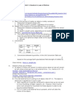 Unit 4 Lesson Plans - Newtons Laws of Motion