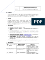 Feed Analysis Standard Operation (Analysis) Procedure SOP