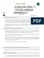 Comunicacion Oral y Escrita I