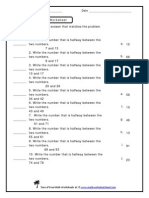 Halfway-Matching Worksheet: Name - Date