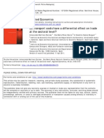 Martínez-Zarzoso Et Al (2008) - Do Transport Cost Have Differential Effects On Trade at Sectoral Level