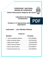 Informe Laboratorio QQ Practica 3 - Operaciones Sencillas de Laboratorio