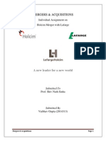 Individual Assignment - Holcim & Lafarge