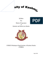 Syllabus Kashmir Studies