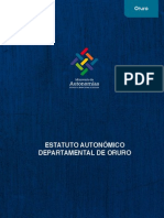 Estatuto Departamental de Oruro Con Jurisprudencia