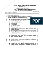 Subject Code: 141903 Subject Name: Engineering Thermodynamics