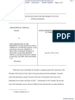 Nemelka v. Corporation of The President of The Church of Jesus Christ of Latter-Day Saints. Et Al - Document No. 7