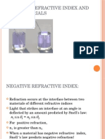 Negative Refractive Index and Metamaterials