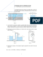 Ma2003 Introduction To Thermo-Fluids: H, Between The Water Levels in The Two Open