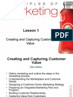 Lesson 1-Creating and Capturing Customer Value