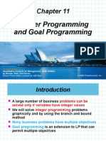 Integer Programming and Goal Programming: To Accompany