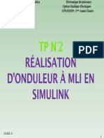 TP Realisation Onduleur MLI Simulink