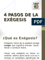 4 Pasos de La Exegesis