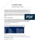 Windows PowerShell Cmdlet