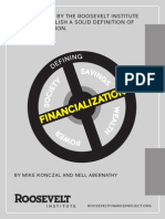 Defining Financialization