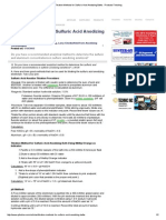 Titration Methods For Sulfuric Acid Anodizing Baths - Products Finishing