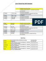 Bell Schedule 2015 and 16